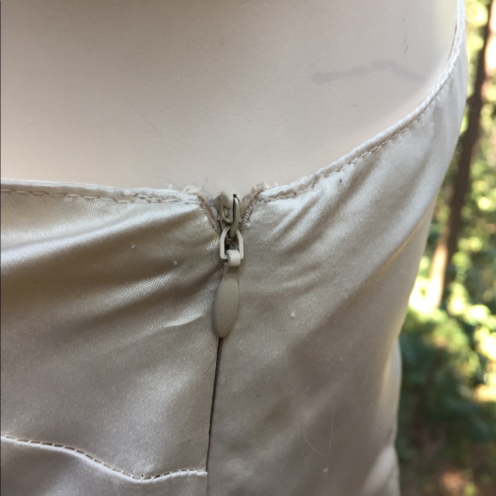 Black Label ruched one shoulder creamy silk camisole, one shoulder top - Picture 4 of 9